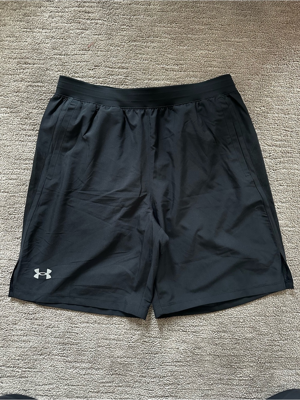 Under Armour Men’s Black Training Shorts with Reflective Logo